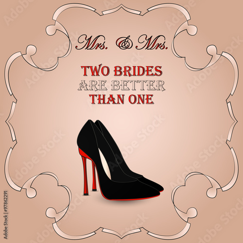 lesbian gay wedding couple