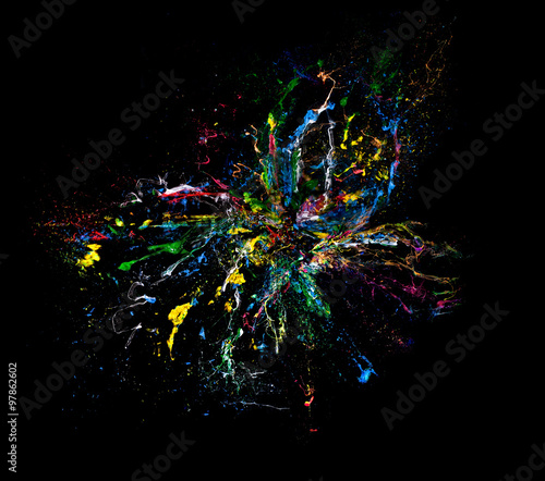 color explosion background