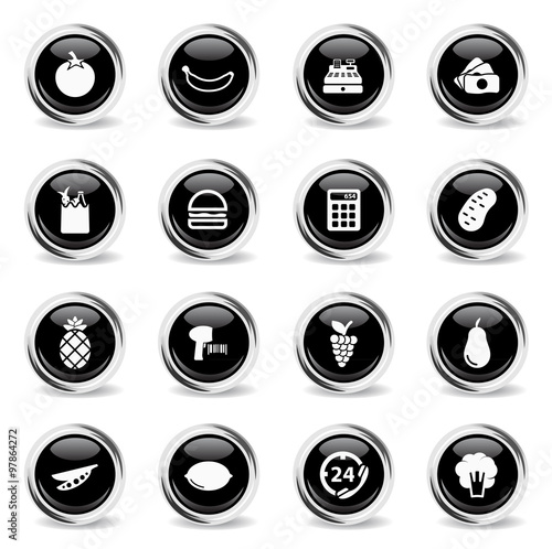 Grocery simply icons Free Download Grocery simply icons - GFXLoad