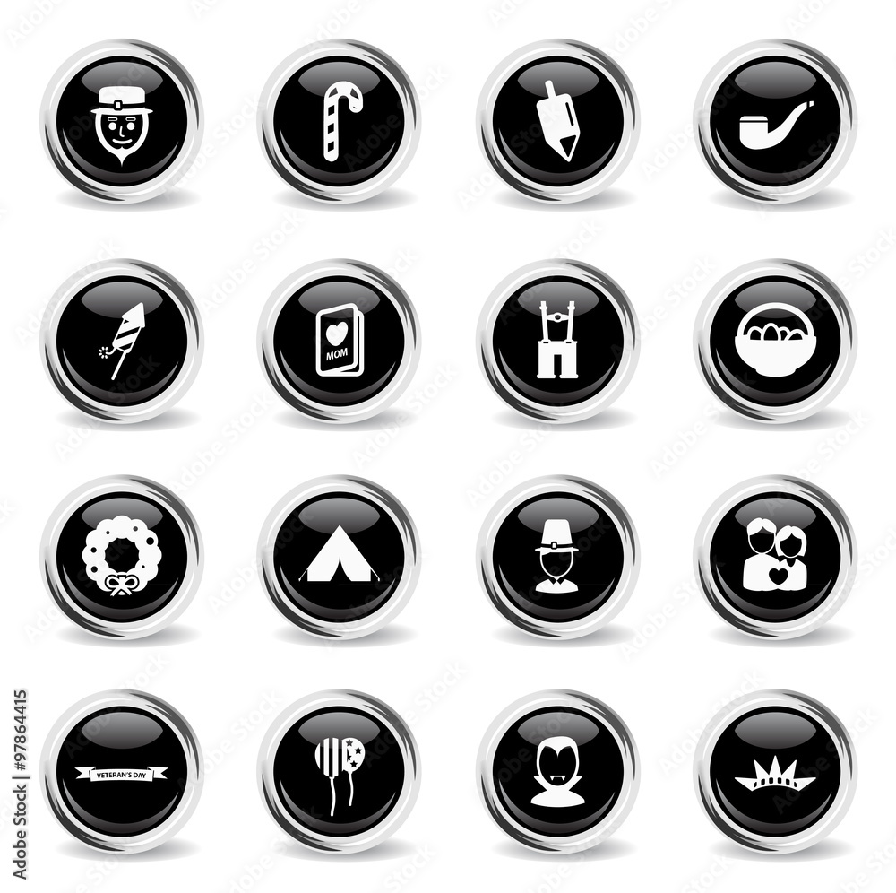 Holidays simply icons Holidays simply icons