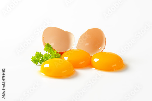 Raw egg yolks