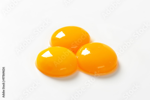 Raw egg yolks