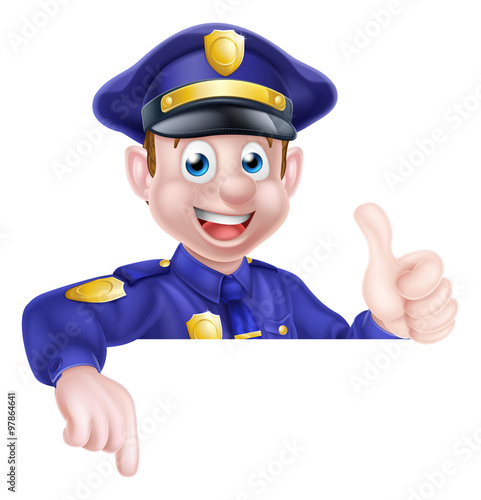 Police Man Sign