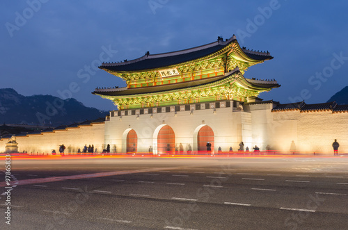 Gyeongbokgung Palace at Nigth in Seoul,South Korea
