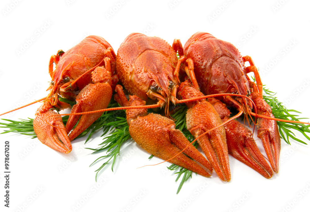 Boiled crawfish