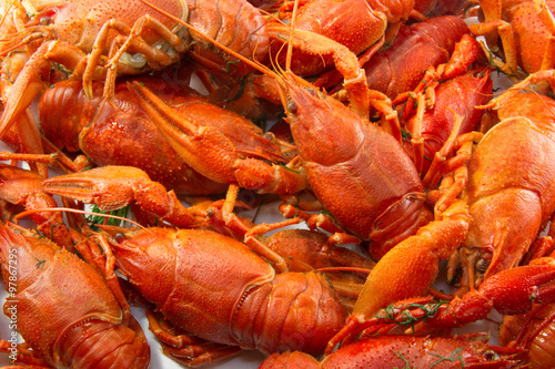 Boiled crawfish