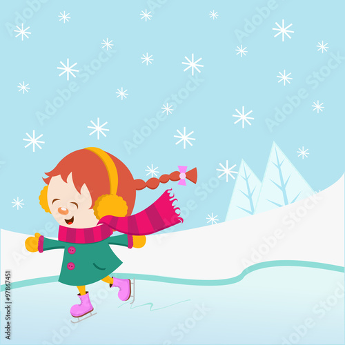Ice Skating Girl