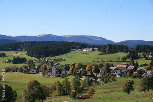 Saig mit Feldberg im Schwarzwald