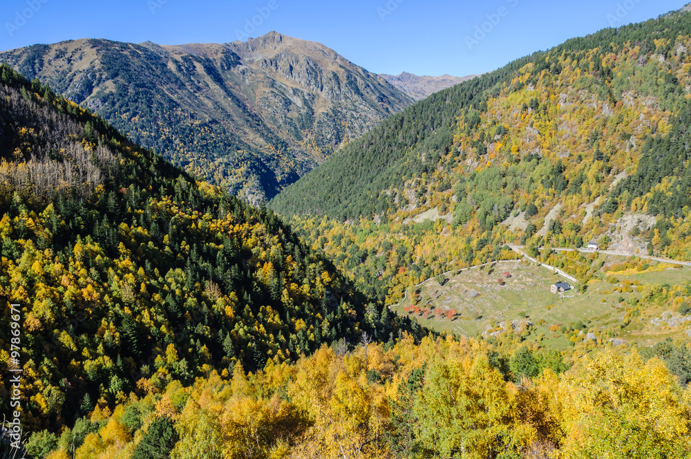 Small hut in the Valley of Estanyo River, Andorra Small hut in the Valley of Estanyo River, Andorra
