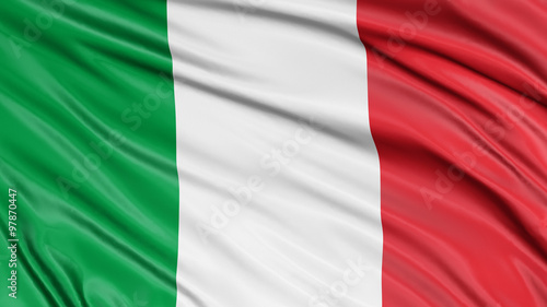 3D Italian flag