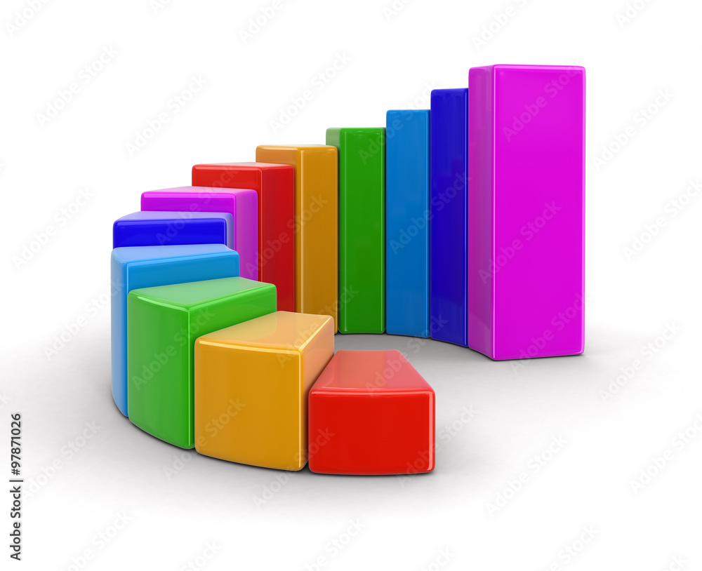 3d Diagram. Image with clipping path. 3d Diagram. Image with clipping path.
