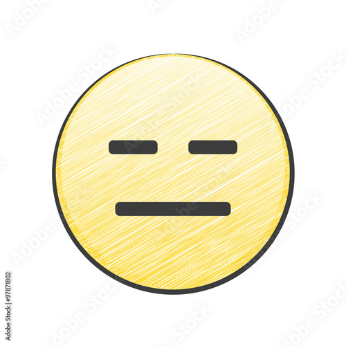 Ausdrucksloses Gesicht