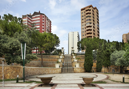 Park in Benidorm. Spain