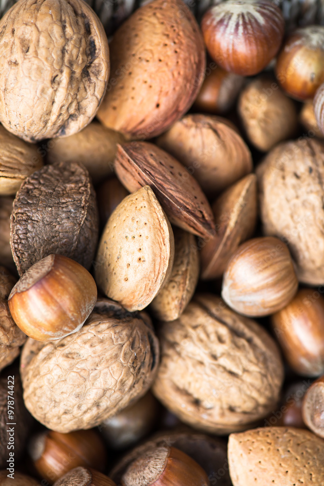 Close Up Of Shelled Nuts Close Up Of Shelled Nuts