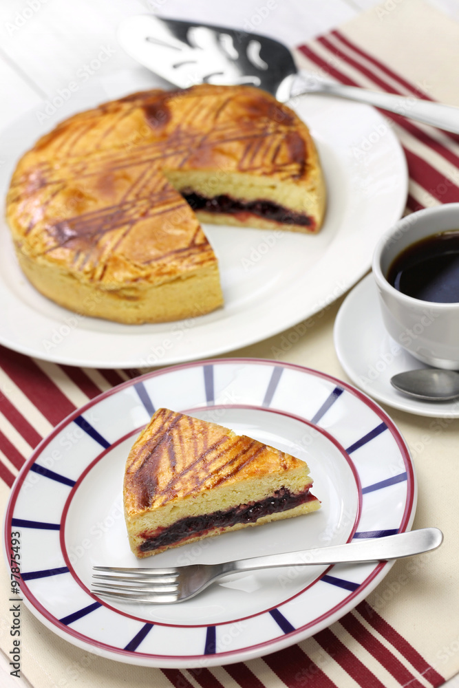 homemade gateau basque, tea time homemade gateau basque, tea time