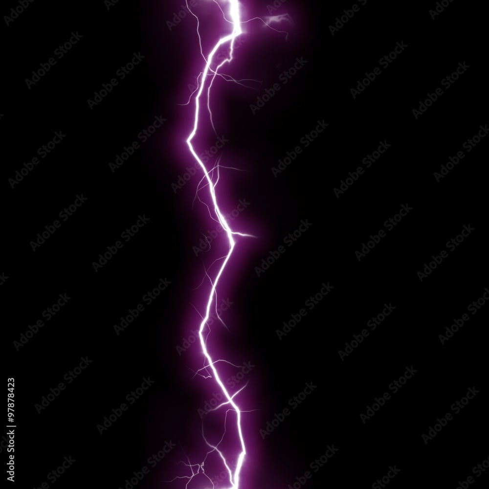 Seamless Lightning Strikes with Black background. Seamless Lightning Strikes with Black background.
