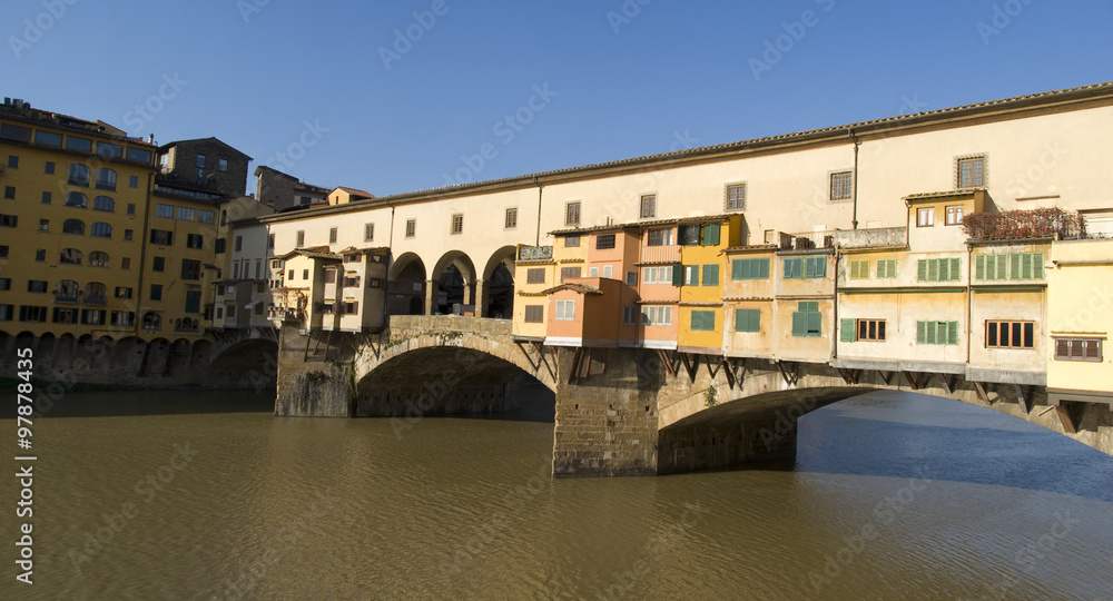 Florence. Ponte Vecchio Bridge over the Arno River