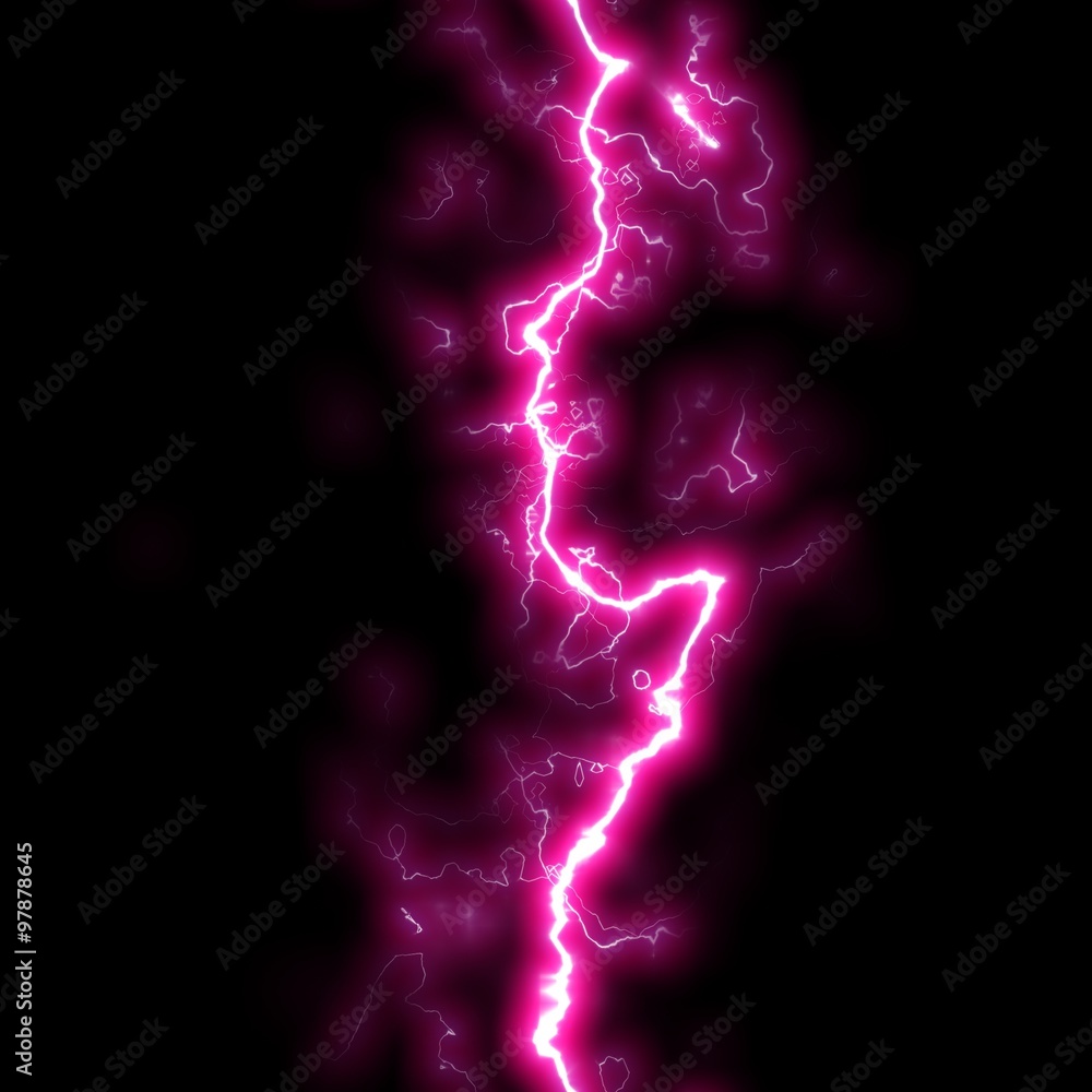 Seamless Lightning Strikes with Black background. Seamless Lightning Strikes with Black background.