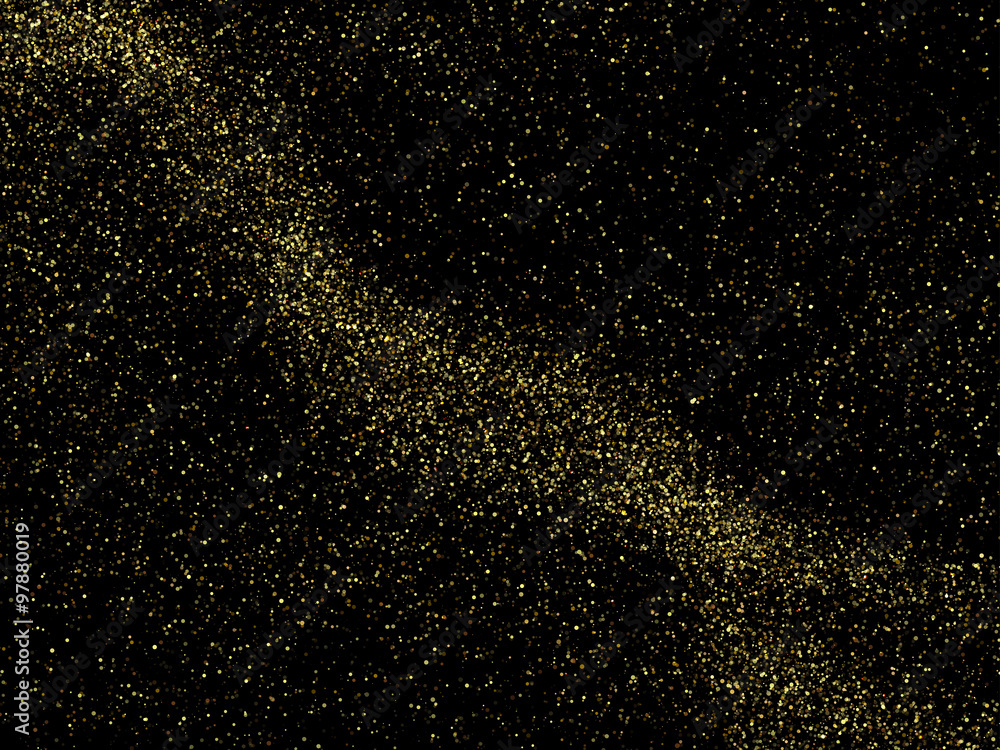 Vector gold glittering sparkle stardust background