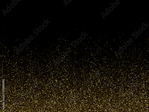 Vector gold glittering sparkle stardust background