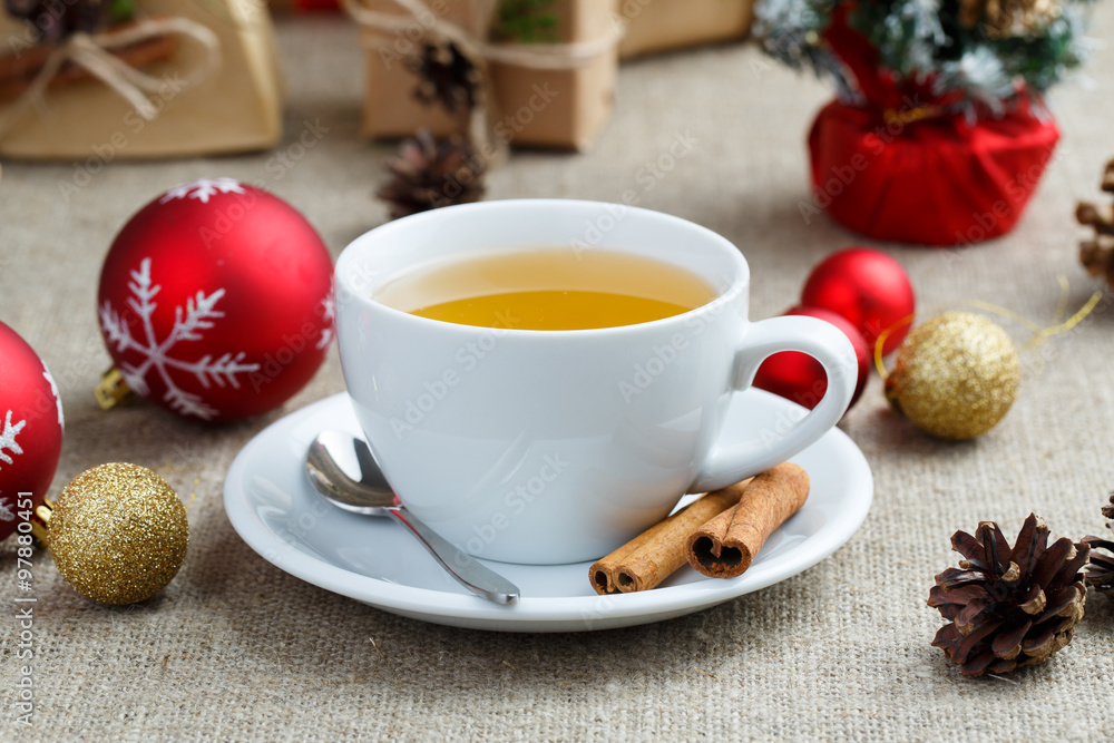 Tea party on Christmas Eve. Tea party on Christmas Eve.