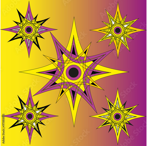 Background with stars vector, sfondo con stelle vettoriale