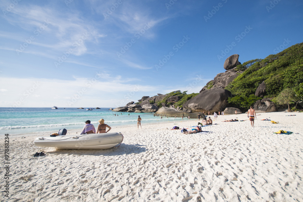 PHANG-NGA, THAILAND - November 7, 2015; beautiful similan island