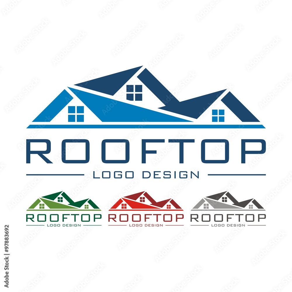 Rooftop Logo Design Vector Rooftop Logo Design Vector