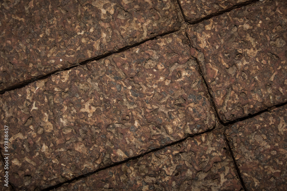 Obraz premium Laterite stone walkway