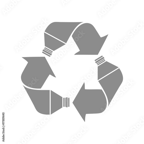 Recycling bottle symbol 