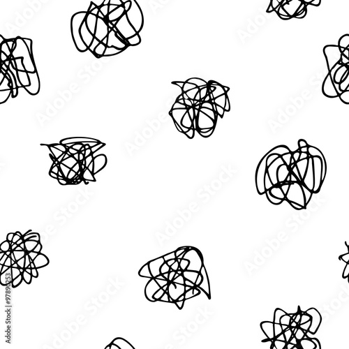 Confusion seamless pattern.