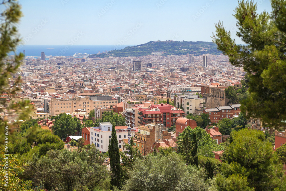Top view of Barcelona