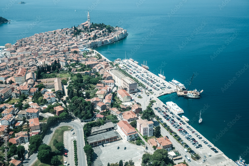 Naklejka premium Aerial view. Istria in Croatia.