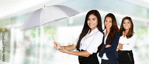 Businesswoman With Umbrella