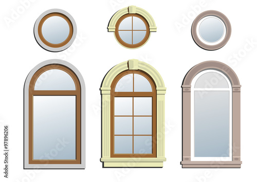 Three arched windows
