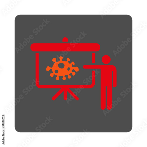 Microbe Report Rounded Square Button