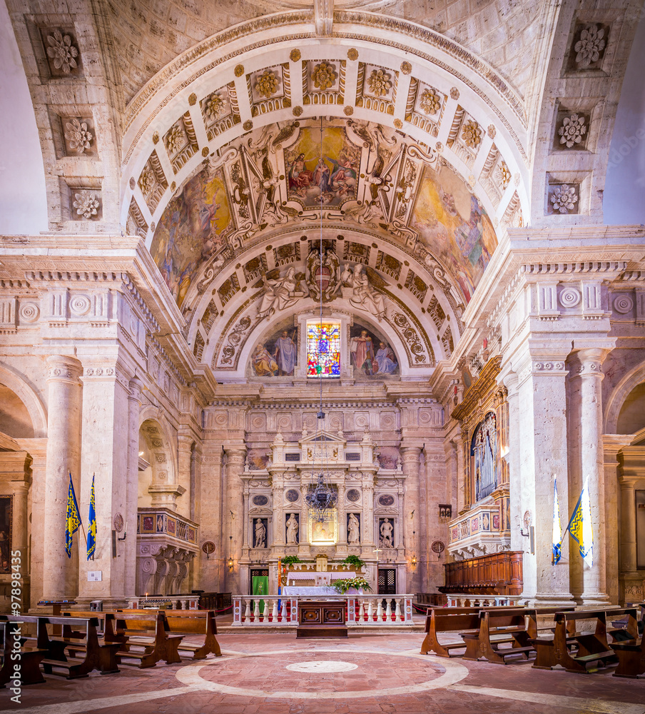 San Biagio church in Montepulciano, Italy