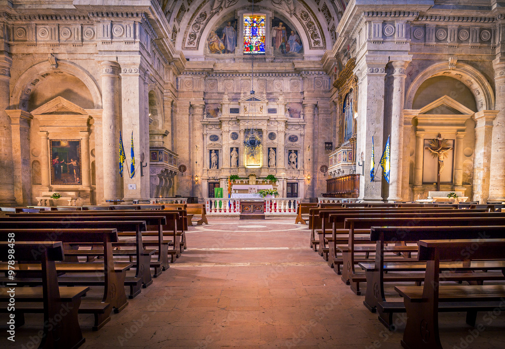San Biagio church in Montepulciano, Italy