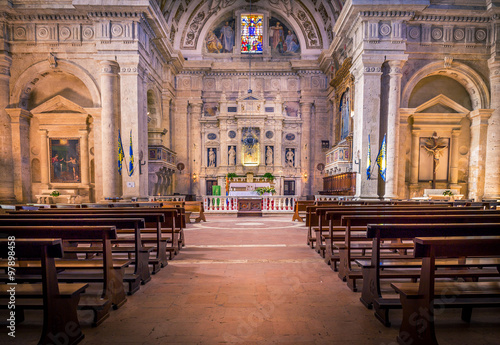 Canvas Print San Biagio church in Montepulciano, Italy