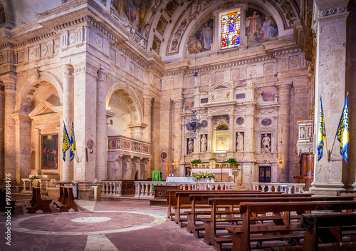 Canvas Print San Biagio church in Montepulciano, Italy