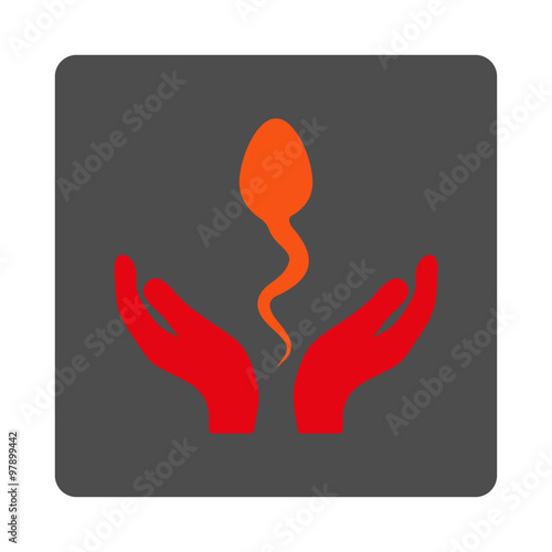 Sperm Care Rounded Square Button photo