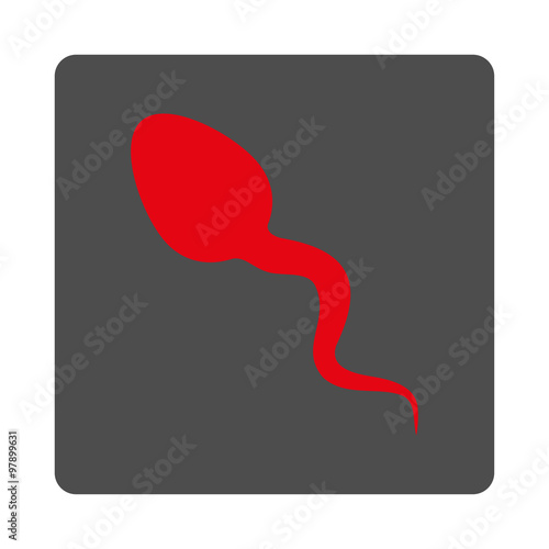 Microorganism Rounded Square Button