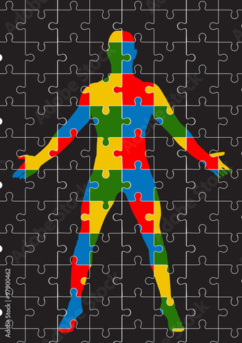 puzzle human body