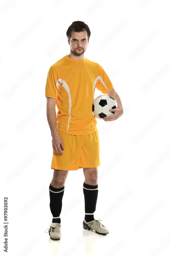 Soccer player standing