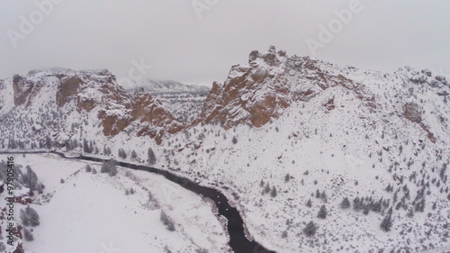 Aerial Oregon Smith Rock State Park
Aerial video of Smith Rock State park in Oregon. photo