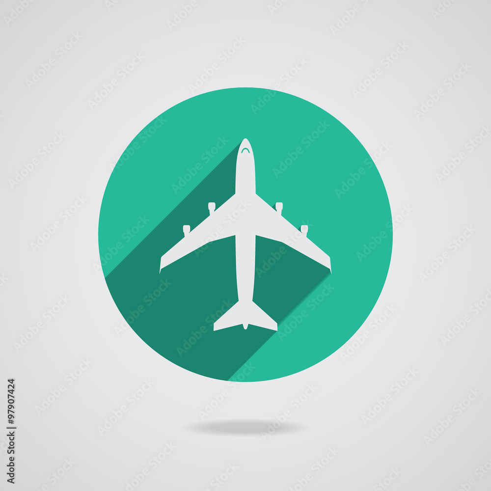 Airplanes icons illustration
