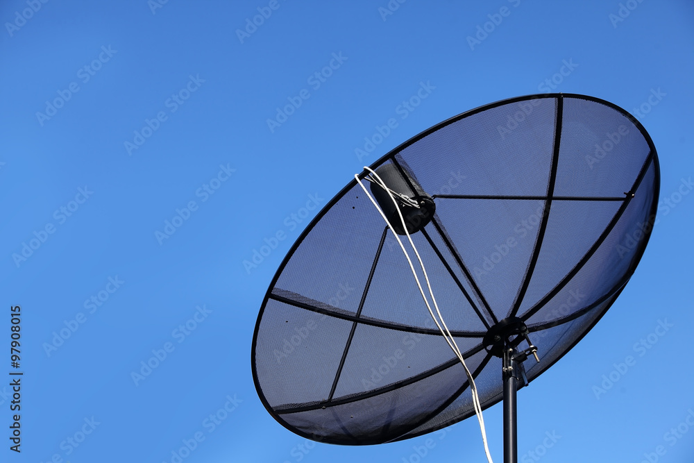 satellite disk with blue sky