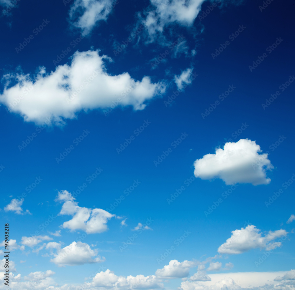 Fototapeta premium Blue sky with clouds