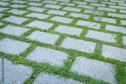 modern design of grass floor