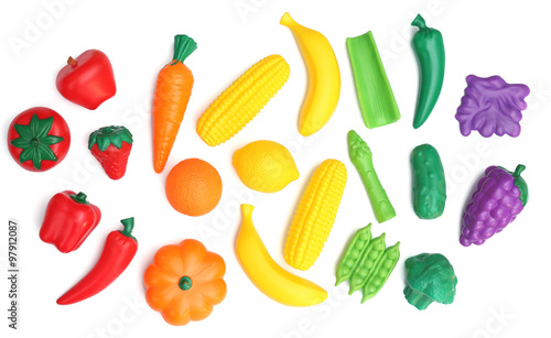 Foto Artificial Plastic Food - Examining today's food industry